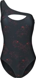 Asymmetric Swimsuit, Black Premium by EMP, Uimapuku