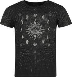 T-paita kuunvaiheilla ja auringolla, Gothicana by EMP, T-paita