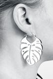 Monstera Leaf Hoops