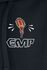 Vetoketjuhuppari Rock Hand -kuvalla ja EMP-logolla