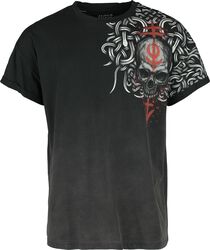 T-Shirt with Celtic Prints, Black Premium by EMP, T-paita