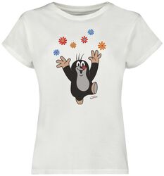 T-shirt Little Mole with Flowers, Myyrä, T-paita