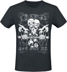 T-paita isolla painatuksella, Gothicana by EMP, T-paita