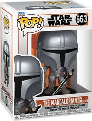 The Mandalorian with Darksaber vinyl figurine no. 663 (figuuri), Star Wars, Funko Pop! -figuuri