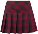 Plaid Pleated Skirt, Gothicana by EMP, Lyhyt hame
