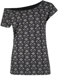 T-paita kirves- ja kelttisolmukuvioilla, Black Premium by EMP, T-paita