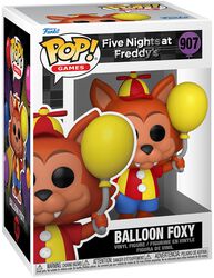 Security Breach - Balloon Foxy vinyl figurine no. 907 (figuuri), Five Nights At Freddy's, Funko Pop! -figuuri