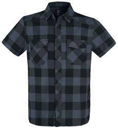 Half-Sleeve Checked Shirt ruutupaita, Brandit, Lyhythihainen kauluspaita