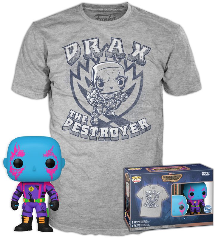 Vol. 3 - Drax - T-shirt plus Funko POP!-figuuri & T-paita