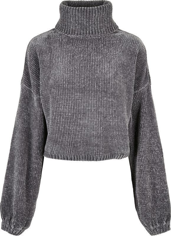 Ladies Short Chenille Turtleneck Sweater svetari
