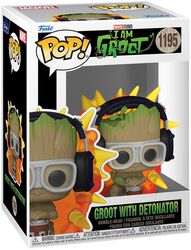 I am Groot - Groot with detonator vinyl figurine no. 1195 (figuuri), Guardians Of The Galaxy, Funko Pop! -figuuri