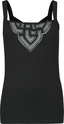 Top with Ornament Print, Black Premium by EMP, Toppi