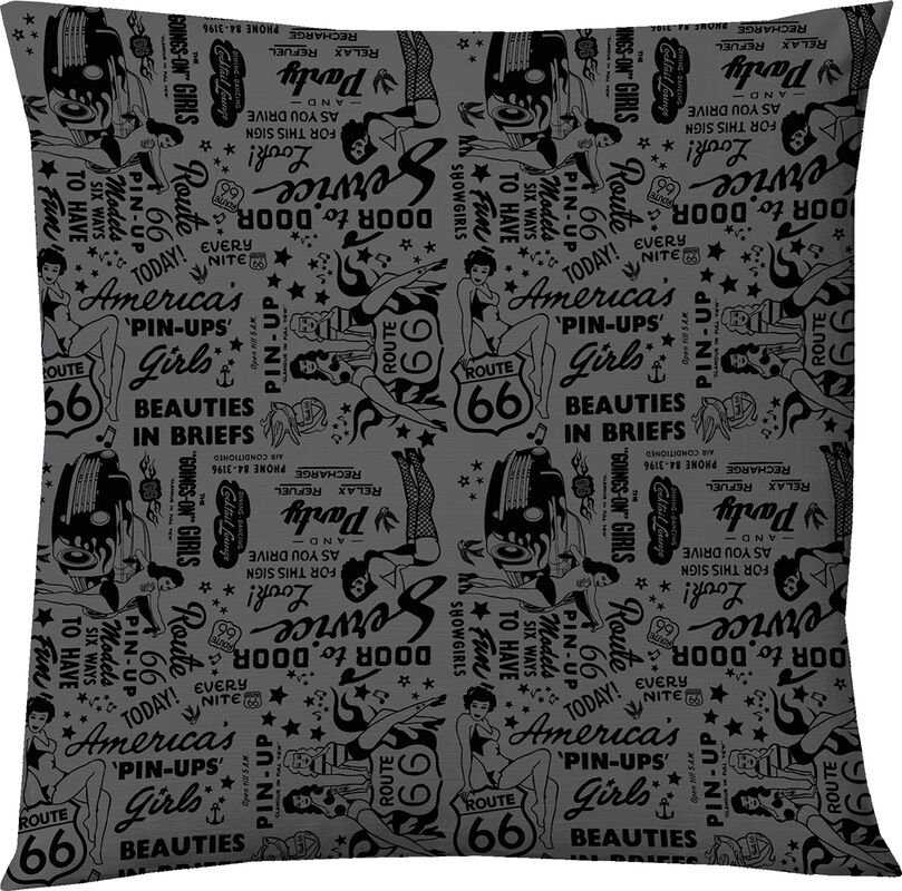 Rock Rebel X Route 66 - Pin-Up Cushion - heittotyyny
