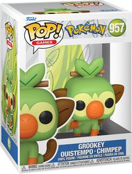 Grookey - Ouistempo - Chimpep Vinyl Figurine 957 (figuuri), Pokémon, Funko Pop! -figuuri