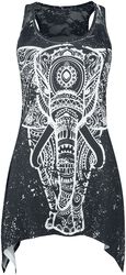 Spiritual elephant lace panel vest, Innocent, Toppi