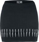 Spiky Rivet Skirt, Black Premium by EMP, Lyhyt hame