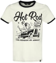 Oldschool Contrast T-Shirt Hotrod Speed