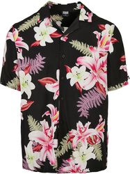 Viscose AOP Resort Shirt havaijipaita, Urban Classics, Lyhythihainen kauluspaita