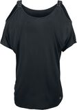 Offshoulder Shirt, Black Premium by EMP, T-paita