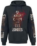 Fun Shirt Keep Calm And Kill Zombies, Sanonnat, Huppari