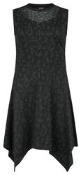 Dress With Runes Alloverprint, Black Premium by EMP, Keskipitkä mekko