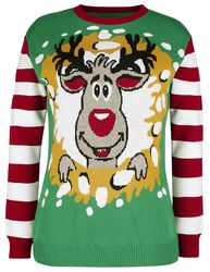 Reindeer Wreath, Ugly Christmas Sweater, Jouluneule