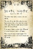 Rules, Death Note, Juliste