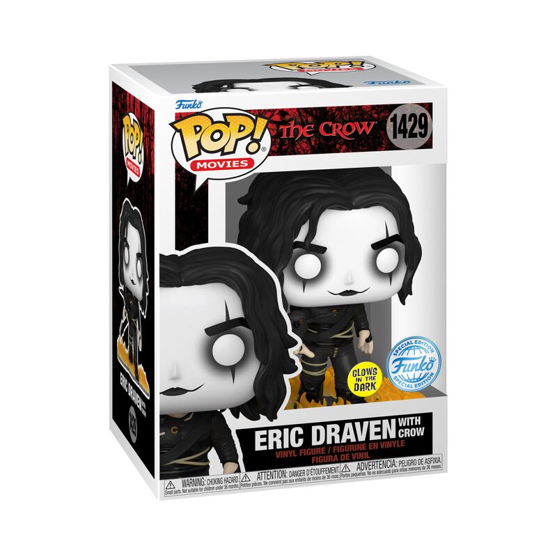 Eric Draven with Crow (Glow in the Dark) Vinyl Figurine 1429 (figuuri)