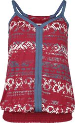 Top with Aztecs Print, RED by EMP, Toppi