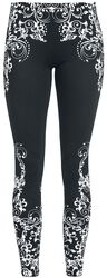 Mustat leggingsit yksityiskohtaisella painatuksella, Black Premium by EMP, Leggingsit