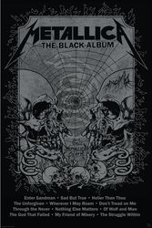 Black Album Poster, Metallica, Juliste