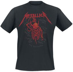 Skull Screaming Red 72 Seasons, Metallica, T-paita
