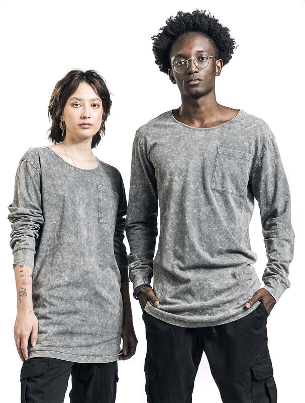 EMP Special Collection X Urban Classics unisex washed long-sleeved top pitkähihainen paita