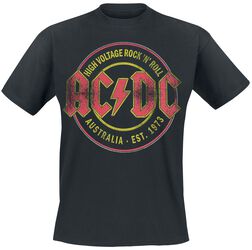 High Voltage - Rock 'N' Roll - Australia Est. 1973, AC/DC, T-paita