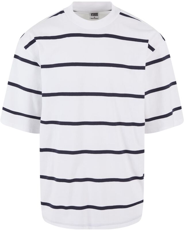 Oversized Sleeve Modern Stripe T-shirt T-paita