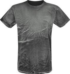 Spray Washed Black Shirt, Outer Vision, T-paita