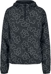 Ladies’ AOP sweatshirt jacket takki, Urban Classics, Tuulitakki