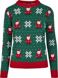 Ladies Santa Christmas Sweater jouluneule, Urban Classics, Neulepaita