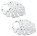 Monstera Leaf Hoops