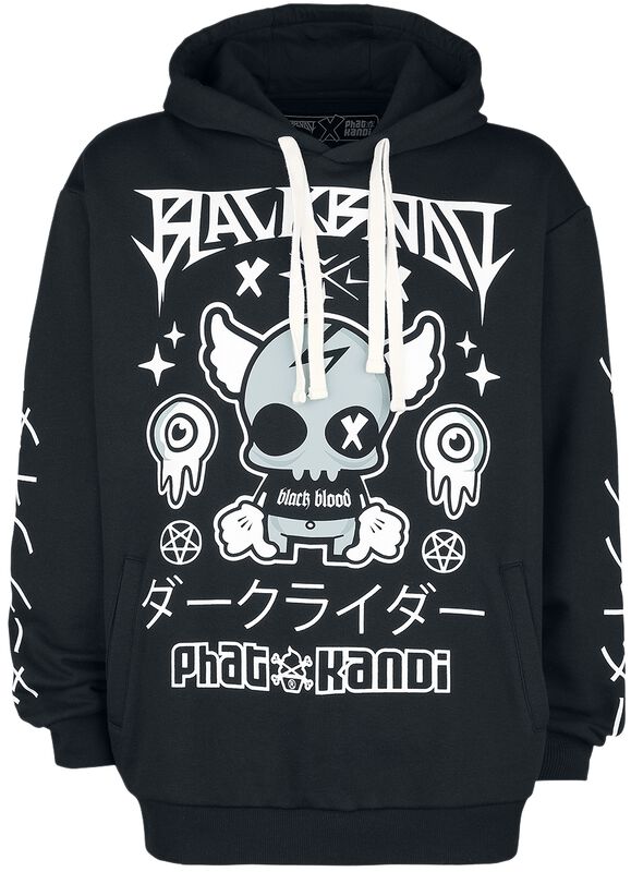 Phat Kandi X Black Blood by Gothicana hooded sweater