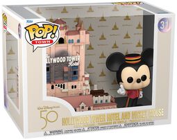 Walt Disney World 50th - Hollywood Tower Hotel and Mickey Mouse (Pop! Town) vinyl figurine no. 31 (figuuri), Mickey Mouse, Funko Pop! Town