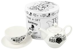 Purrfect Brew - Tea for One Set, Alchemy England, Teekannu