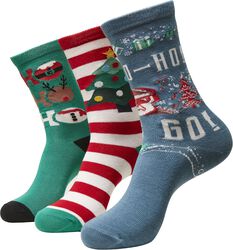 Ho Ho Ho Christmas Socks joulusukat (3 kpl setti)