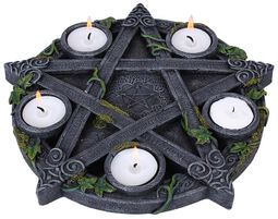 Wiccan Pentagram Tealight Holder, Nemesis Now, Kynttilätuikku