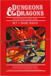 Basic rules, Dungeons and Dragons, Juliste