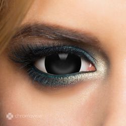 Chromaview Mini Sclera Black Daily Disposable Contact Lenses, Chromaview, Erikoistehostepiilolinssit