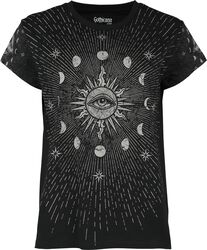 Moon, Sun and Star T-Shirt, Gothicana by EMP, T-paita