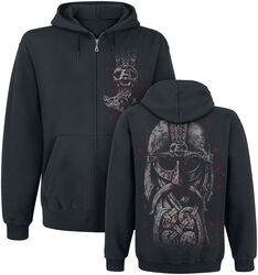 Viking Blood zip hoodie, Alchemy England, Vetoketjuhuppari