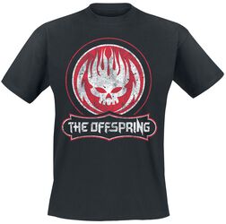 Distressed Skull, The Offspring, T-paita