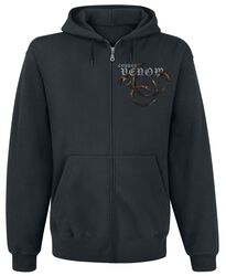 Copper venom zip hoodie, Alchemy England, Vetoketjuhuppari